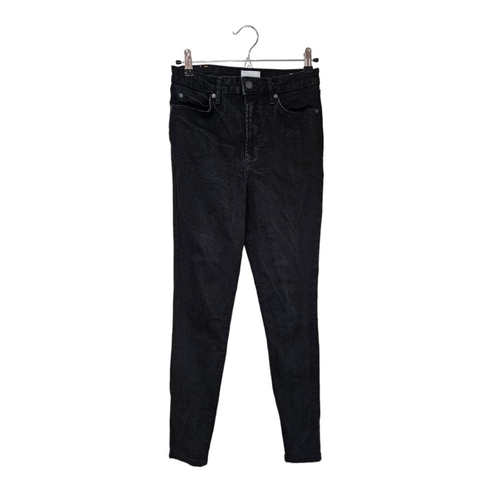 Avec Les Filles Women Black Denim Jeans 27 Hot Girl Skinny High Rise Stretch